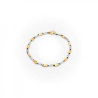 Bracciale oro bicolore