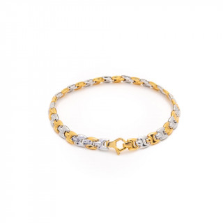 Bracciale oro bicolore