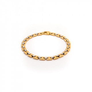 Bracciale oro bicolore