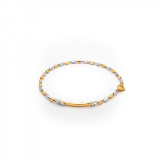 Bracciale oro bicolore