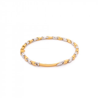 Bracciale oro bicolore