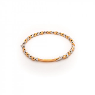 Bracciale oro bicolore